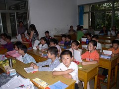 boy studying in the class 2
